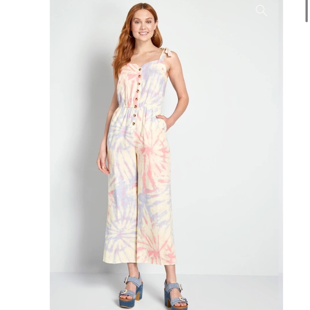 ModCloth NWT Every Waking Momentum Tie‎ Dye Jumpsuit